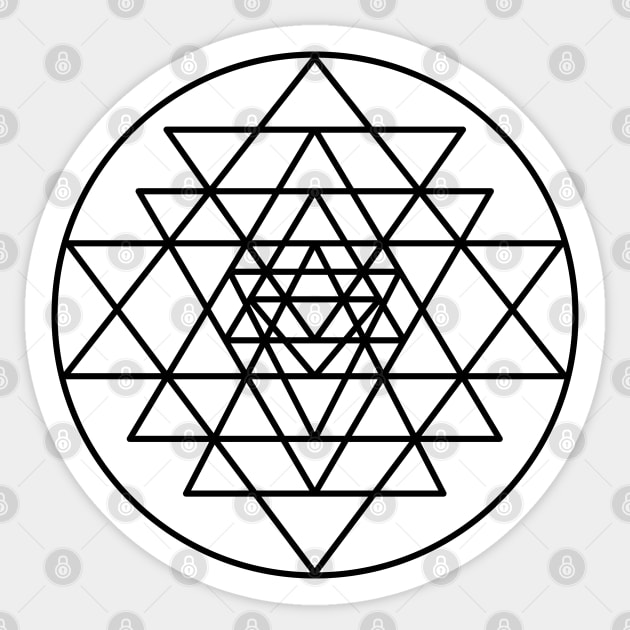 Sri Yantra Sticker by tinybiscuits